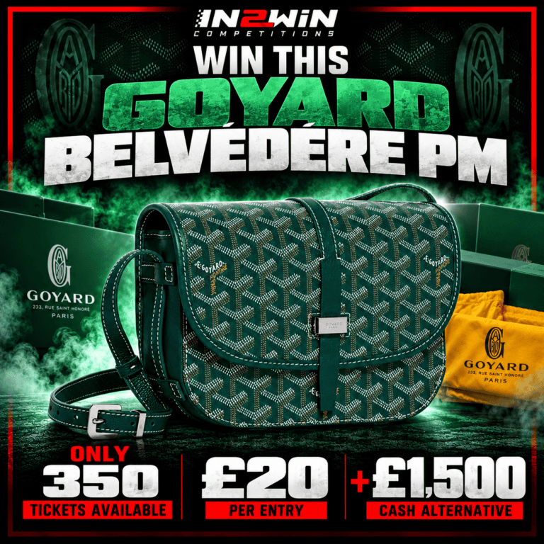 WIN THIS GOYARD BELVÉDÈRE PM – ONLY 350 TICKETS! 💚