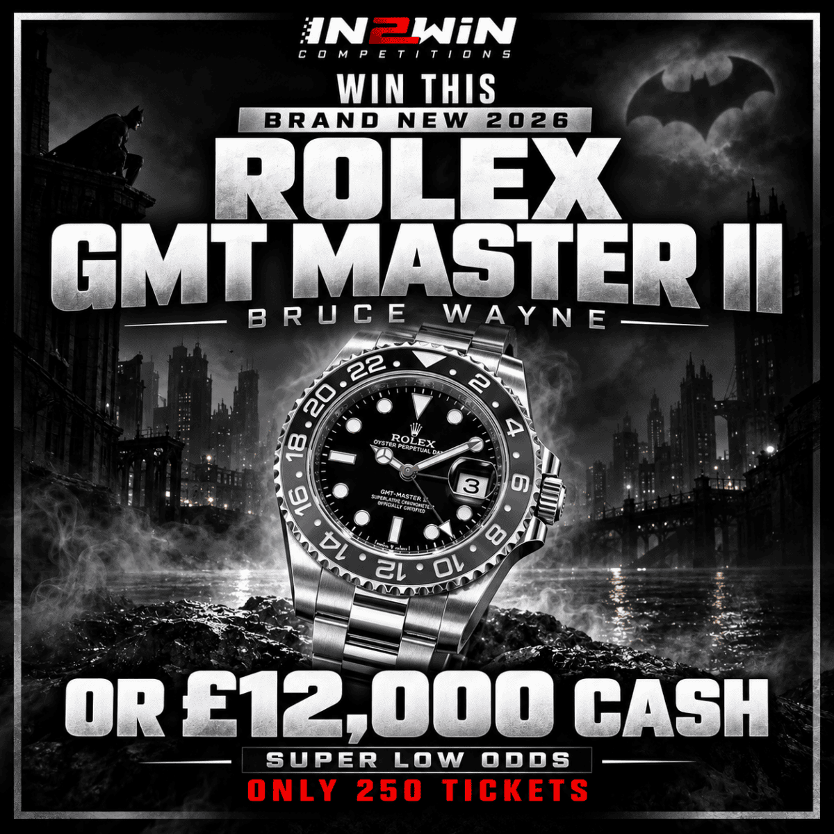 Brand New 2026 Rolex GMT Master II Bruce Wayne