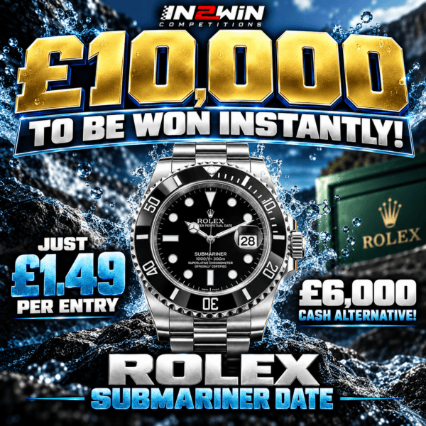 Rolex SubmarinerDate + £10,000 Instant Wins!